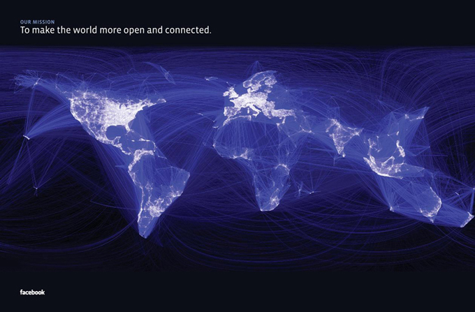 world connected on facebook