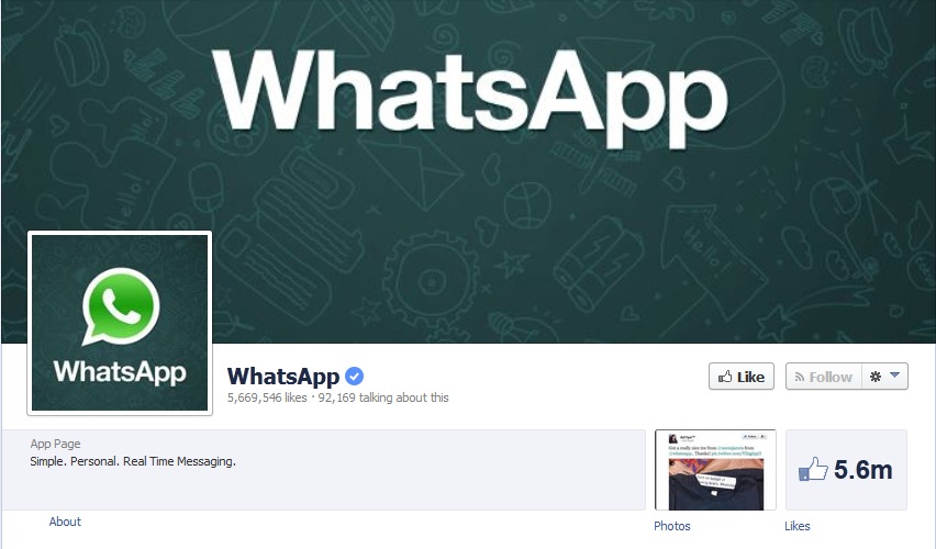 facebook acquista whatsapp
